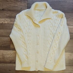 Cozy Cream Cable Knit Cardigan